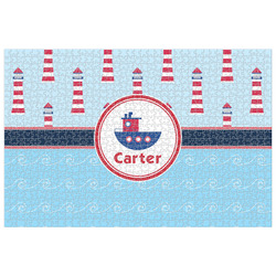 Light House & Waves Jigsaw Puzzle - 1000-piece (Personalized)