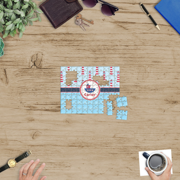 Light House & Waves Jigsaw Puzzle 110 Piece - In Context