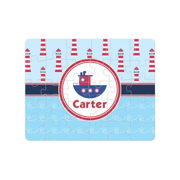 Custom Light House & Waves Jigsaw Puzzles (Personalized)