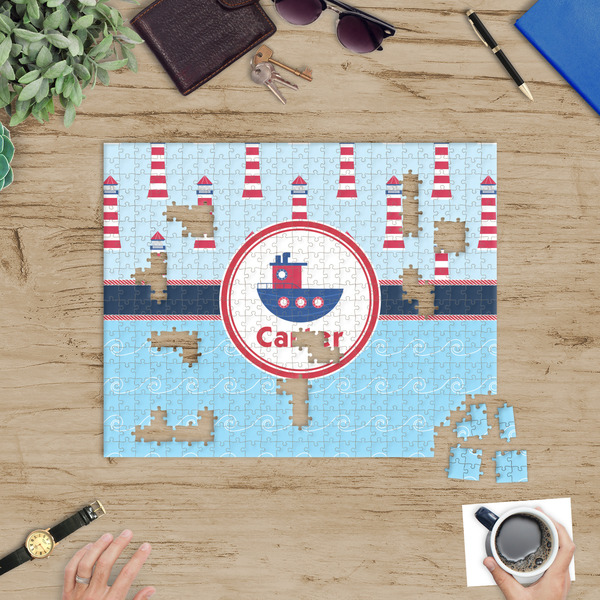 Light House & Waves Jigsaw Puzzle 500 Piece - In Context