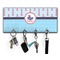 Light House & Waves Key Hanger w/ 4 Hooks w/ Graphics and Text