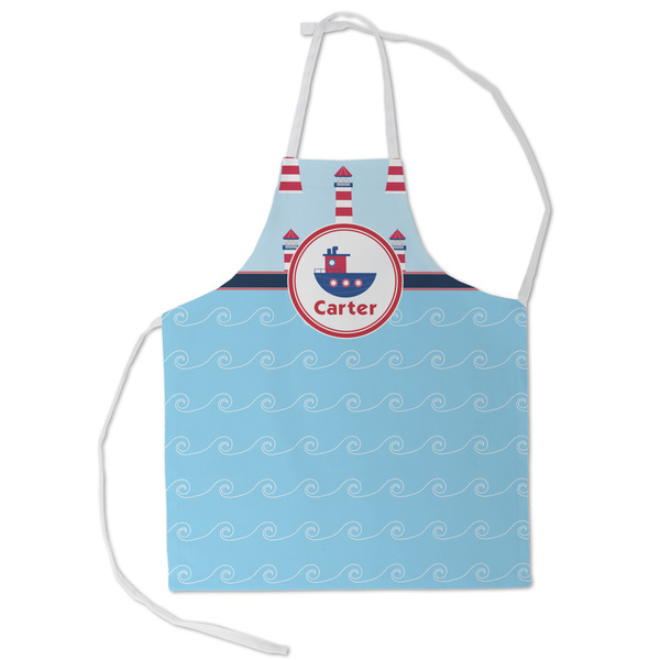 Custom Light House & Waves Kid's Apron - Small (Personalized)