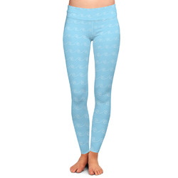 Light House & Waves Ladies Leggings - 2X-Large (Personalized)