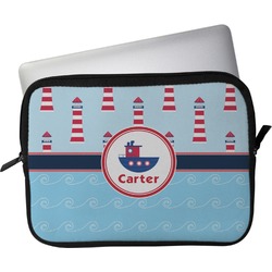 Light House & Waves Laptop Sleeve / Case (Personalized)