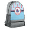 Light House & Waves Large Backpack - Gray - Angled View