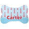 Light House & Waves Bone Shaped Dog Food Mat (Large) (Personalized)