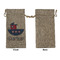 Light House & Waves Large Burlap Gift Bags - Front Approval