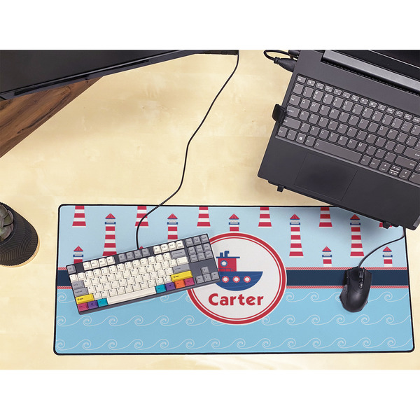 Light House & Waves Large Gaming Mats - LIFESTYLE