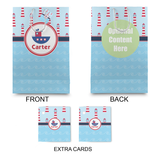 Light House & Waves Large Gift Bag - Approval