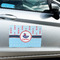 Light House & Waves Large Rectangle Car Magnets- In Context