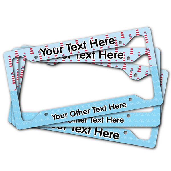 Light House & Waves License Plate Frames - (PARENT MAIN)