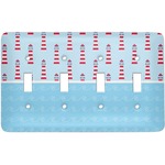 Light House & Waves Light Switch Cover (4 Toggle Plate)