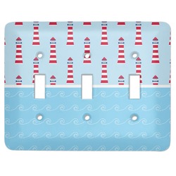 Light House & Waves Light Switch Cover (3 Toggle Plate)