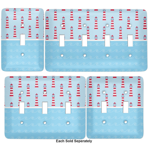 Light House & Waves Light Switch Covers all sizes