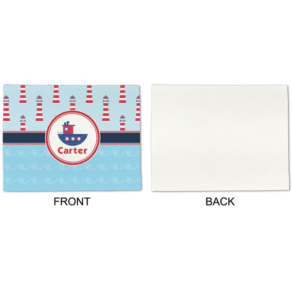 Light House & Waves Linen Placemat - APPROVAL Single (single sided)