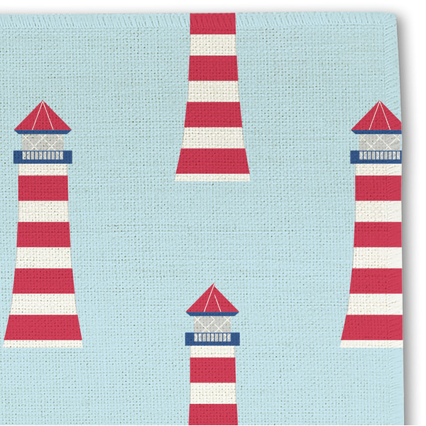 Light House & Waves Linen Placemat - DETAIL