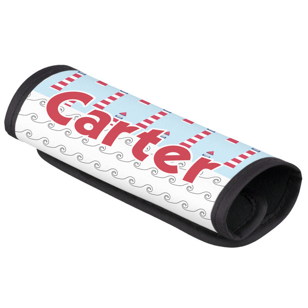 Custom Light House & Waves Luggage Handle Cover (Personalized)