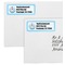 Light House & Waves Mailing Labels - Double Stack Close Up