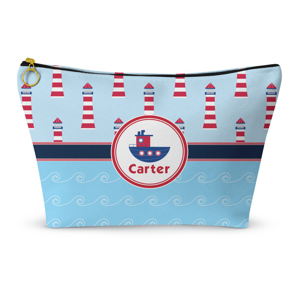Custom Light House & Waves Makeup Bag (Personalized)