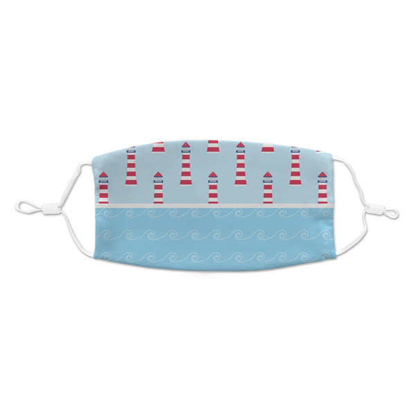 Custom Light House & Waves Kid's Cloth Face Mask