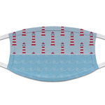 Light House & Waves Cloth Face Mask (T-Shirt Fabric)