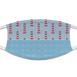 Light House & Waves Cloth Face Mask (T-Shirt Fabric)
