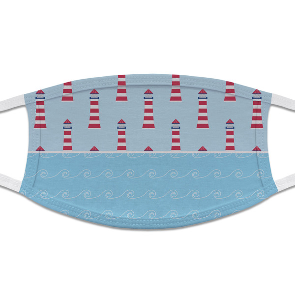 Custom Light House & Waves Cloth Face Mask (T-Shirt Fabric)