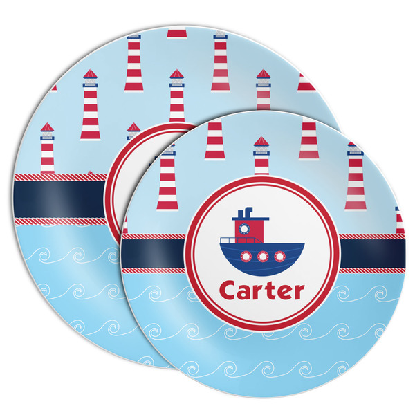 Light House & Waves Melamine Plates - PARENT/MAIN