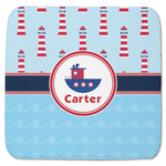 Light House & Waves Memory Foam Bath Mat - 48"x48" (Personalized)