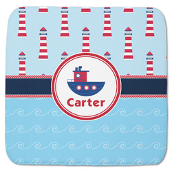 Light House & Waves Memory Foam Bath Mat - 48"x48" (Personalized)