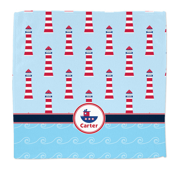 Custom Light House & Waves Microfiber Dish Rag (Personalized)