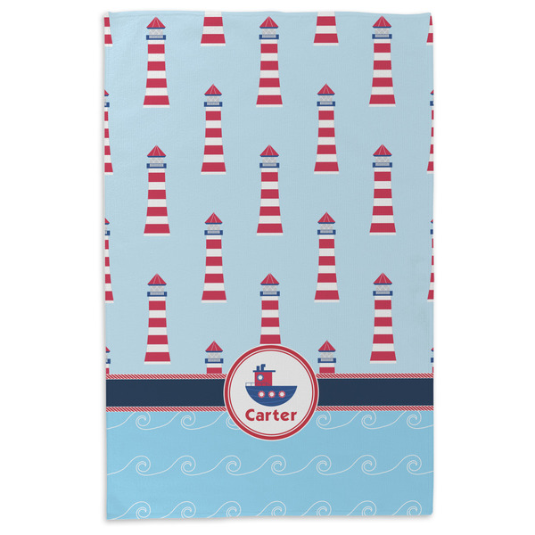 Light House & Waves Microfiber Dish Towel - APPROVAL
