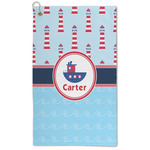 Light House & Waves Microfiber Golf Towel (Personalized)