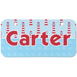 Light House & Waves Mini/Bicycle License Plate (2 Holes) (Personalized)