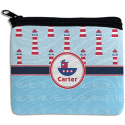 Light House & Waves Rectangular Coin Purse (Personalized)