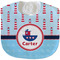 Light House & Waves New Baby Bib - Closed and Folded