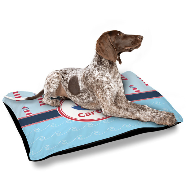 Light House & Waves Outdoor Dog Beds - Large - IN CONTEXT