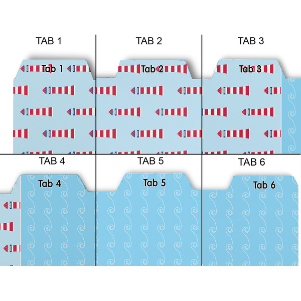 Light House & Waves Page Dividers - Set of 6 - Approval