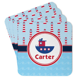 Light House & Waves Paper Coasters (Personalized)
