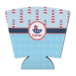 Light House & Waves Party Cup Sleeve - with Bottom (Personalized)