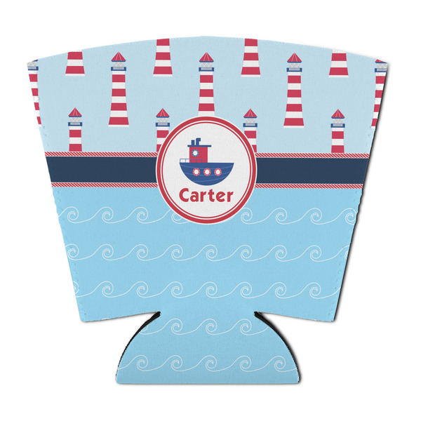 Custom Light House & Waves Party Cup Sleeve - with Bottom (Personalized)