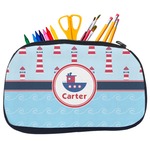 Light House & Waves Neoprene Pencil Case - Medium w/ Name or Text