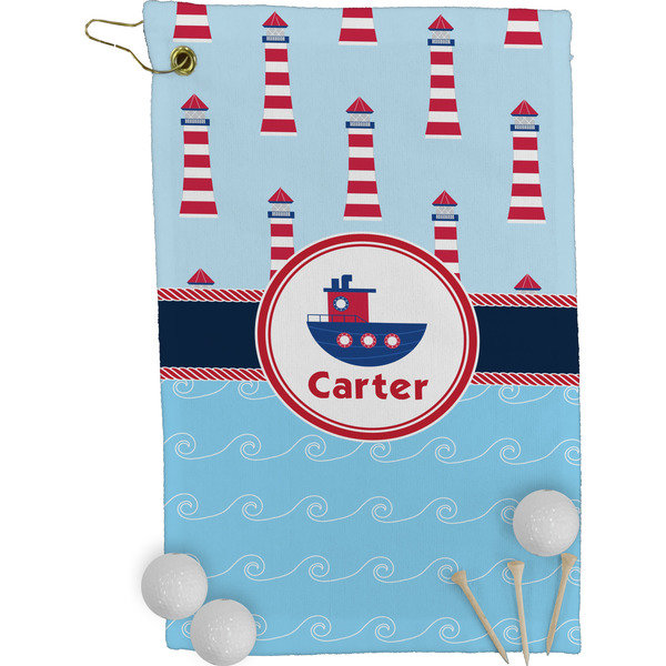 Light House & Waves Personalized All Over Golf Towel