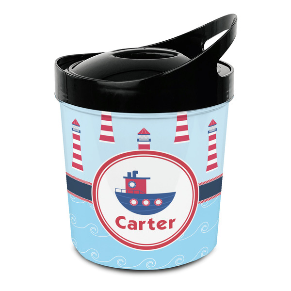 Custom Light House & Waves Plastic Ice Bucket (Personalized)