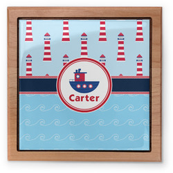 Light House & Waves Pet Urn w/ Name or Text