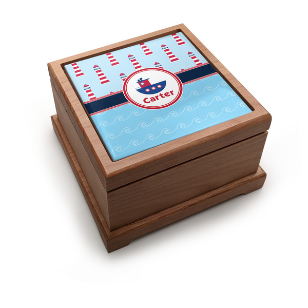 Custom Light House & Waves Pet Urn w/ Name or Text