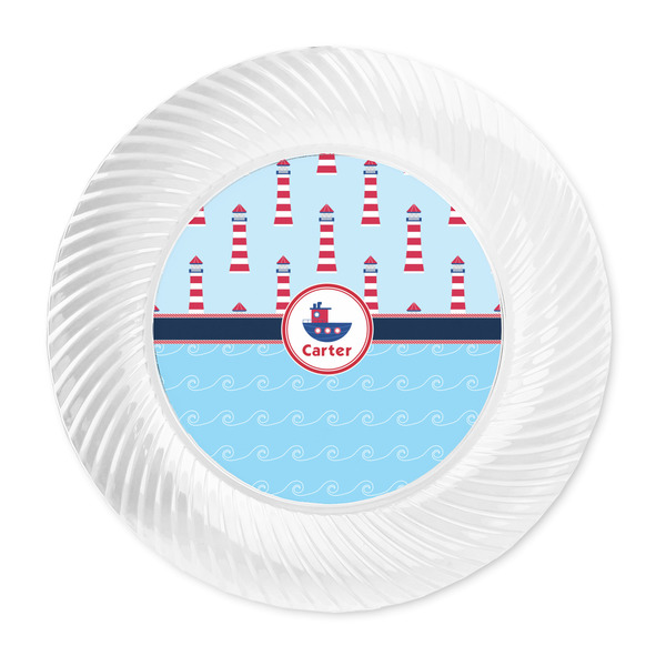 Light House & Waves Plastic Party Dinner Plates - Approval