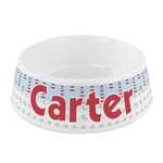 Light House & Waves Plastic Dog Bowl - Small (Personalized)