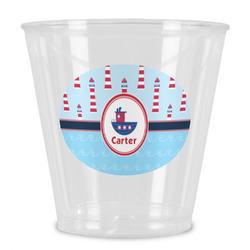 Light House & Waves Plastic Shot Glass (Personalized)