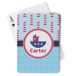 Light House & Waves Playing Cards (Personalized)